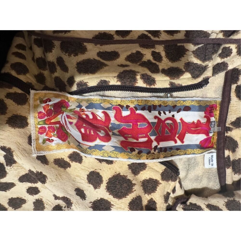 L.A.M.B. Gwen Stefani Vtg Y2K leopard/cheetah Animal Print Zip Hoodie Harajuku - Picture 8 of 8